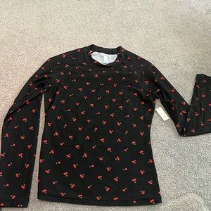 Cherry print rash guard